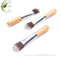 Mini Wood Foundation Makeup Brush Flat Powder